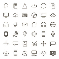 Communication flat icon