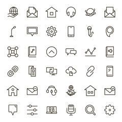 Communication flat icon