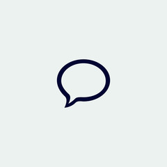 speech bubble icon, vector illustration. flat icon