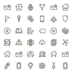 Communication flat icon
