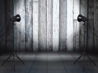 studio in old interior