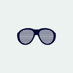 eyeglasses icon, vector illustration. flat icon