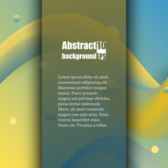Fototapeta premium Colorful wave with grunge illustration. Brochure template. Eps10 Vector illustration