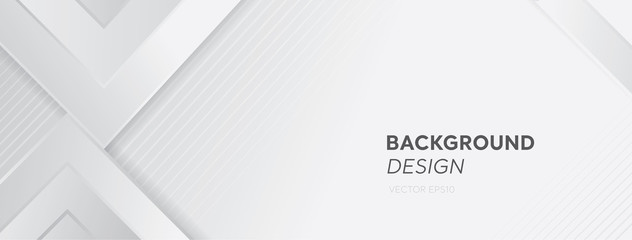 Modern White Gray Abstract Web Banner Background Creative Design