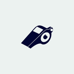 whistle icon, vector illustration. flat icon