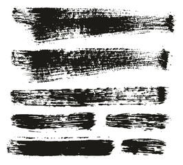 Paint Brush Background & Lines High Detail Abstract Vector Background Mix Set 107