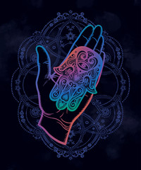 Amulet in the palm of your hand