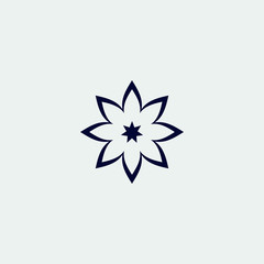 flower icon vector icon, vector illustration
