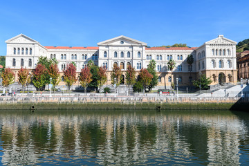 Bilbao embankment on sunny day