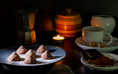 homemade chocolate truffles