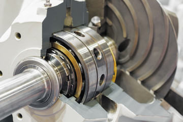 Horizontal chemical pump, cross section.