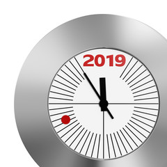 New Year 2019 Clock