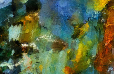 Abstract grunge texture background. Stock abstraction art on canvas. Realistic digital painting. Amazing simple design pattern for backdrop.