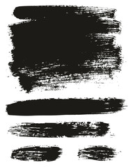 Fototapeta premium Paint Brush Background & Lines High Detail Abstract Vector Background Mix Set 31