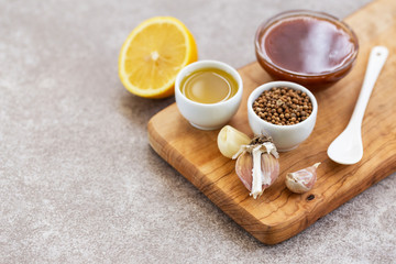 Ingredients for homemade sweet and sour sauce