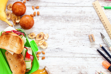 Food and stationery.