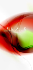 Fluid flowing wave abstract background