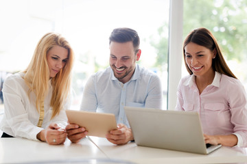 Business coworkers discussing new ideas