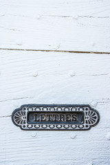 Boite aux lettres en m&eacute;tal