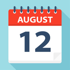August 12 - Calendar Icon