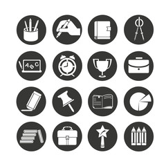 education icons set