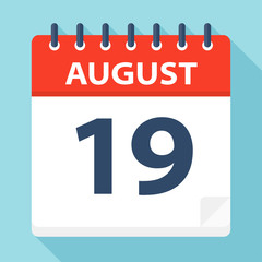 August 19 - Calendar Icon