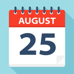 August 25 - Calendar Icon