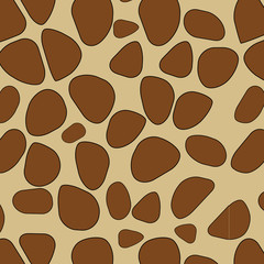 Seamless giraffe pattern. Vector image.