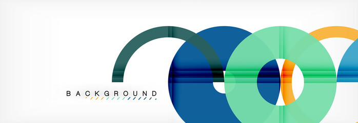 Obraz premium Geomtric modern backgrounds, rings abstract template