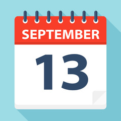 September 13 - Calendar Icon