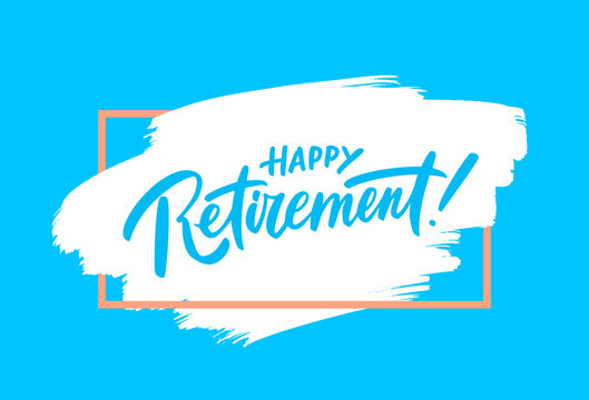 Happy retirement. Party invitation.