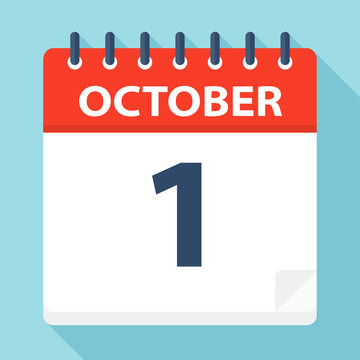 October 1 - Calendar Icon