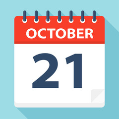 October 21 - Calendar Icon