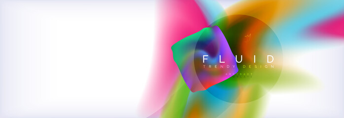 Background abstract holographic fluid colors wave design