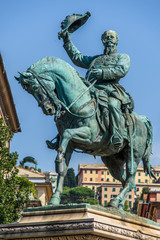 Fototapeta premium Statue of Vittorio Emanuele III