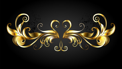 Golden antique frame scroll