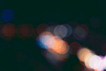 Blurred Photo cityscape with bokhe abstract background,Background concept