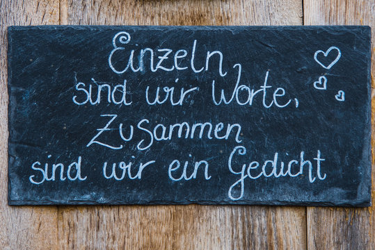 Gut gemeinte Worte  