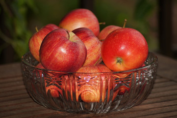 Rote Äpfel in der Schale