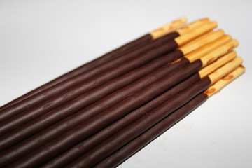 Chocolate dipped biscuits sticks - pocky candy 