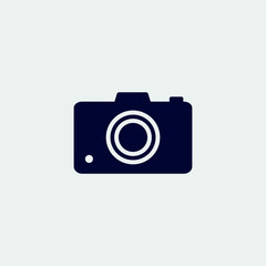 camera icon, vector illustration. flat icon