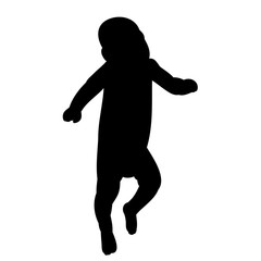 Fototapeta na wymiar vector, isolated silhouette baby