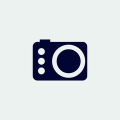 camera icon, vector illustration. flat icon