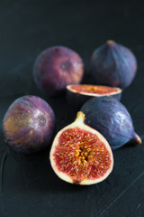 Figs on a dark background