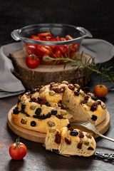 Bread With Dried Tomatoes And Olives