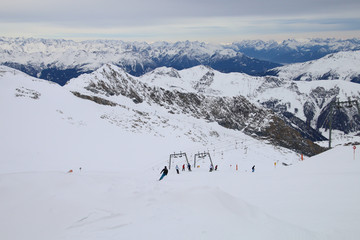 Fototapeta na wymiar Skigebiet