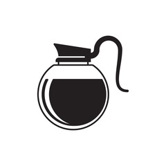 Vector black coffee icons set. All white areas are cut away from icons and black areas merged.