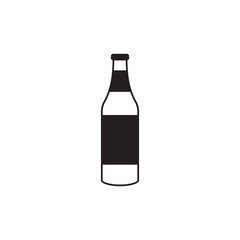 Beer Bottle Icon Vector Logo Template