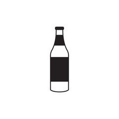 Beer Bottle Icon Vector Logo Template