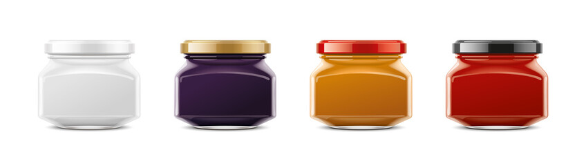 Clear Jar mockup. Extra small size